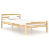 Vidaxl Posteljni okvir iz trdne borovine 100x200 cm