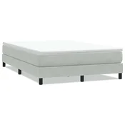 Vidaxl Box Spring postelja brez vzmetnico svetlo siva 140x220 cm