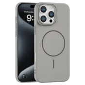 Rigid Silicone MagSafe maska za iPhone 15 Pro – siva
