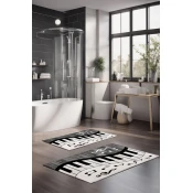 Lessentiel Maison Set Podloga za kupatilo CT-5367, Belo-sivi
