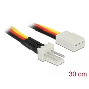 Delock 3-pinski muški na 3-pinski ženski kabel za napajanje hladnjaka, 30 cm