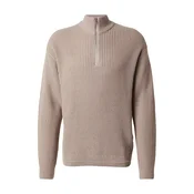 JACK & JONES Pulover JJKaito greige