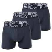 REPLAY Boksarice marine / temno modra / off-bela