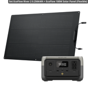 Solarni set za vikendicu 0.256kWh - EcoFlow River 2 + EcoFlow 100W Solar Panel (Flexible)