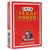 Plasticne poker karte Texas Poker - crvena leda