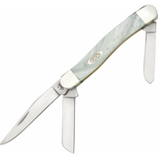 Case Cutlery Medium Stockman White Pearl