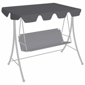 shumee vidaXL Vrtna gugalnica, antracitna, 150/130x70/105 cm