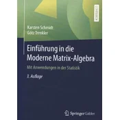 Einführung in die Moderne Matrix-Algebra