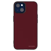Silikonski črni ovitek za Apple iPhone 14 - Burgundy red
