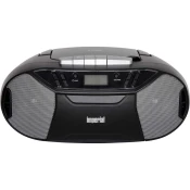 Nedis PBB 1 Kompakten prenosni boombox s CD predvajalnikom, kasetofonom in FM radiem