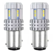shumee LED žarnice CANBUS 3020 22SMD UltraBright 1157 BAY15D P21/5W Bela 12V 24V AMIO-02450