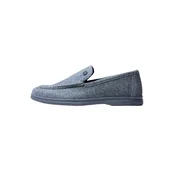 GOBI Cashmere Natikači Mens Cashmere Loafers pegasto siva