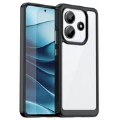Hibriden ovitek Frame Shield za Xiaomi Redmi Note 14 5G - črn