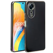 GS Ovitek za Oppo A58 4G, Glamour CamShield, črn