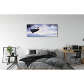 tulup.si Slika na akrilnem steklu Vila nebo oblaki polmesec 140x70 cm 4 obešalnika