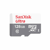 SPOMINSKA KARTICA SANDISK ULTRA ANDROID MICROSDXC 128GB 100MB/S CLASS 10 UHS-I (SDSQUNR-128G-GN6MN)