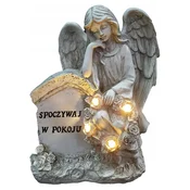 shumee Sveča angel varuh z napisom Počivaj v miru za grob 21,5 cm