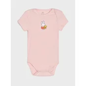 Sinsay - Bodi od rebraste pletenine Miffy - ruža