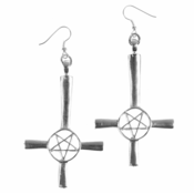 Uhani Cross/Pentagram - PSY811