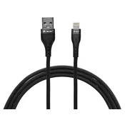 slomart Kabel TRACER USB-A na Lightning 1m, platneni ovoji