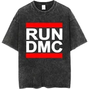Run DMC Logo (Wash Collection) Black XL Majica