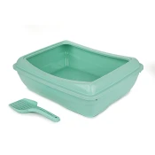 Mačje stranišče z lopatko Primal zelen 50x38x15cm Happet - Mačja stranišča