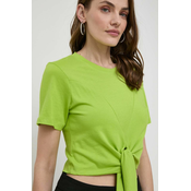 Kratka majica Silvian Heach ženski, zelena barva