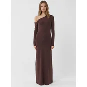 Hiccup Obleka Maxi temno rjava
