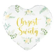 Folija balon v obliki srca Sveti krst 45 cm | 127766