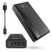 shumee Fast Powerbank 10000mAh 3A 22W PD 4x USB-A USB-C svetilka Apple Lightning