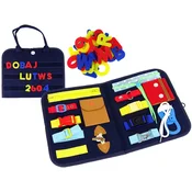slomart LEAN TOYS Kovček - senzorična tabla za malčke