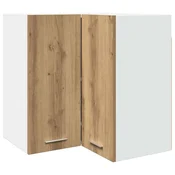 Vidaxl Viseča kotna omarica “Lyon” artisan hrast 57x57x60 cm