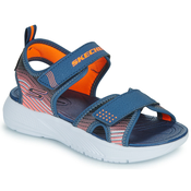 Skechers Sandale za decake Microspec-Splash, 407034L-NVOR, Tamnoplave