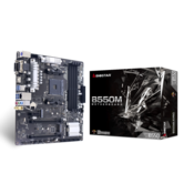 BIOSTAR Maticna ploca AM4 B550MX/E PRO 4xDDR4/2xM.2/HDMI/VGA/DVI crna