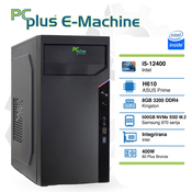 PCPLUS E-stroj i5-12400 8GB 500GB NVMe SSD Desktop