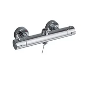 SAFLIHCAR Kromirana kopalniška pipa, termostatski mešalni ventil, trpežna keramična zasnova, kr, (5000128745)