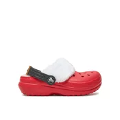 Natikači Crocs Classic Lined Santa Clog K 210931 Rdeča