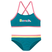 BENCH Bikini rumena/petrol/svetlo roza