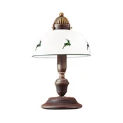Kolarz 731.73.100 - Stona lampa NONNA 1xE27/75W/230V braon/jelen-zelena