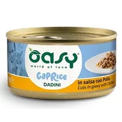 Oasy Caprice Cuts Adult piščanec koščki v omaki, konzerva - 85g 85 g