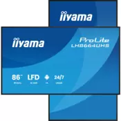 iiyama LH8664UHS-B3AG Digitalni zaslon 86 IPS Android 14 4K 2xHDMI LAN USB-C 2x16W WiFi iiSignage2