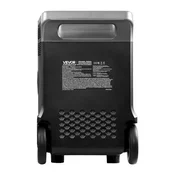 VEVOR Prenosna elektrarna Q3600Pro 609x294x457 mm Črna