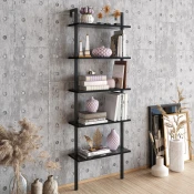 Hanah Home Polica 60?x174x22cm Crna