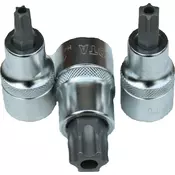 Boni-shop šestkotni ključ 1/2 col T45 s čelno luknjo iz S2 jekla, (5000222035)