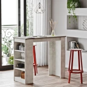 Hanah Home Barski sto 120x101,8x51,6cm Sivi