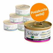 6x85g Schesir Poskusno pakiranje za mačke- Mix III - Tuna Natural z rižem 3 vrste