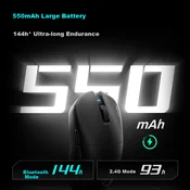 Edifier Bežicni gaming miš, 2.4GHz, Bluetooth, USB, Crni