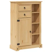 Vidaxl Kopalniška omarica Corona 70x33x110 cm trdna borovina