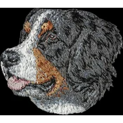 shumee Bernski planšar - našitek v obliki psa, vezeni našitek, edinstvena dekoracija nahrbtnika znamke Art-Dog