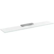 Steklena polica 700 mm, krom/mrzlo steklo - Krom - 700x21x100 mm - Steklo - Sapho - PIRENEI - 700 - Polica - 700 - 21 - 100 - 14